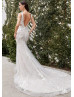 Sexy Ivory Lace Tulle Long Train Wedding Dress Sexy Ivory Lace Tulle Long Train Wedding Dress